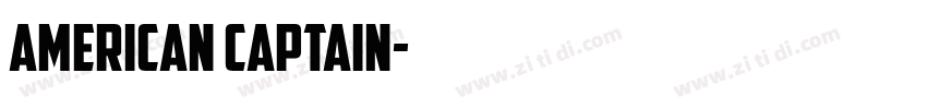 American captain字体转换